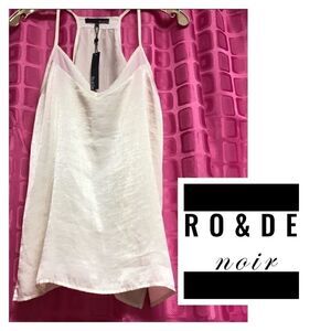 Ro & De small NWT silky strappy tank top